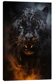 Stampa su tela  Panther Roar - Durro Art