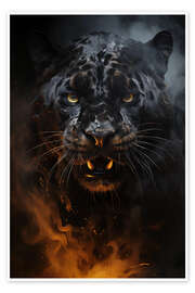 Póster  Panther Roar - Durro Art