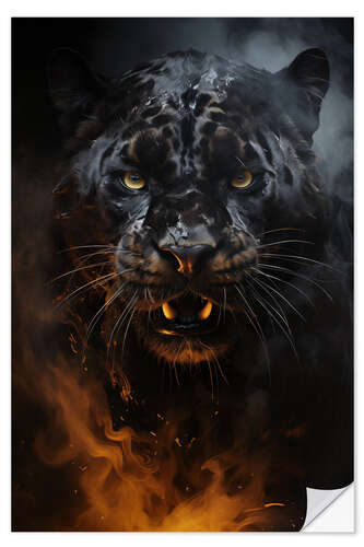 Sticker mural Panther Roar