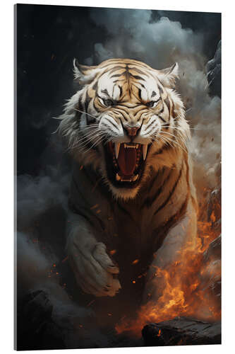 Quadro em acrílico Tiger Roar