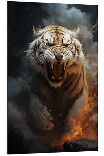 Tableau en aluminium Tiger Roar