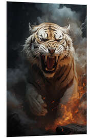 Foam board print Tiger Roar