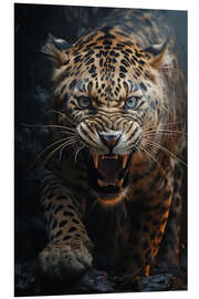 Foam board print Leopard Roar