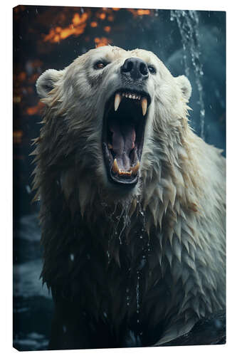 Lærredsbillede Bear Roar