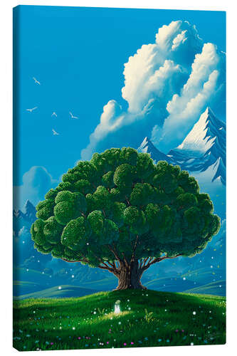 Canvas print The Big Tree and Spirit