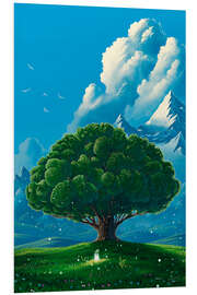 Foam board print The Big Tree and Spirit