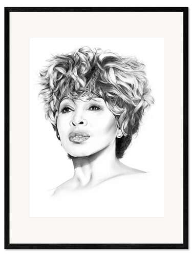 Plakat artystyczny premium w ramie Tina Turner