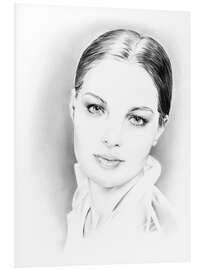 Foam board print Romy Schneider III