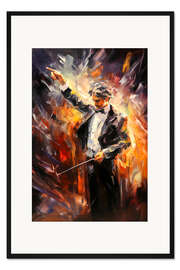 Gerahmter Kunstdruck Star-Dirigent