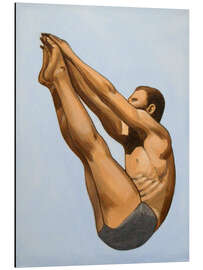 Magnettafel Männlicher Turmspringer (Seitenansicht)