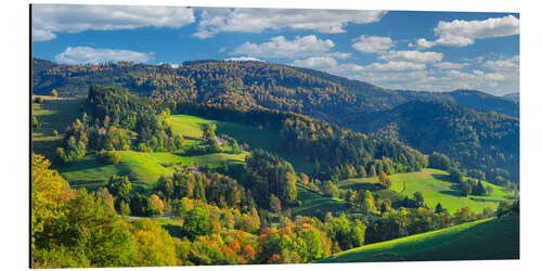 Alubild Schwarzwald im Herbst