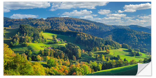 Wandsticker Schwarzwald im Herbst