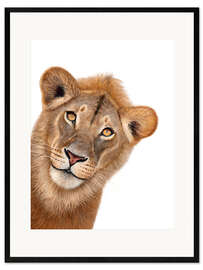 Impression artistique encadrée The Lion