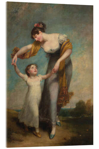 Acrylic print Portrait of a Mother and Child in a Landscape, Henry Thompson