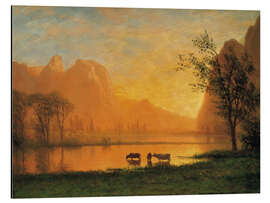 Aluminium print Sunset at Yosemite