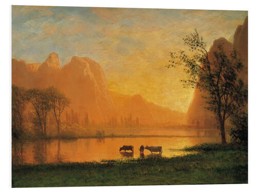 Tableau en PVC Sunset at Yosemite