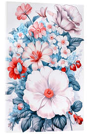 Cuadro de metacrilato Flower Illustration