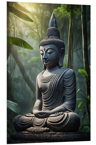 Foam board print Buddha Statue