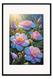 Gerahmter Kunstdruck Morgentau