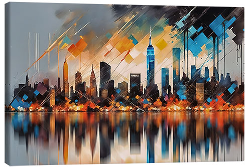 Canvas print New York Reflection