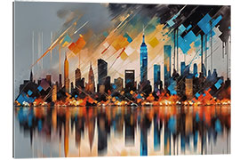 Quadro em plexi-alumínio New York Reflection