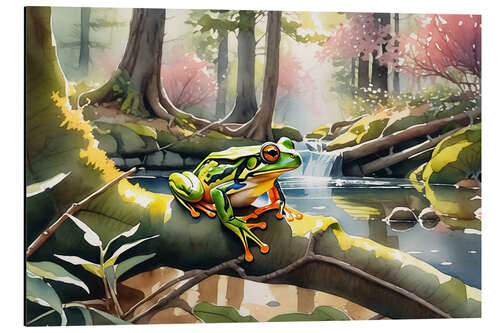 Aluminium print The Frog