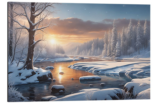 Tableau en aluminium Winter Wonderland