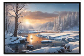Gerahmter Kunstdruck Winter Wonderland