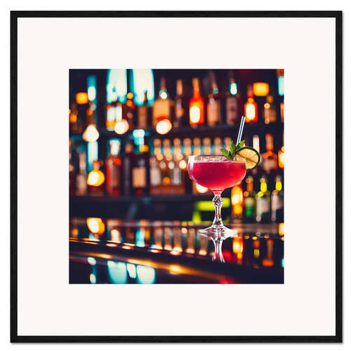 Plakat artystyczny premium w ramie Cocktail Bar