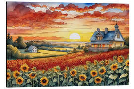 Magnettafel Hügellandschaft