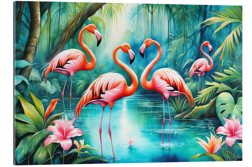 Gallery print Flamingo Bath