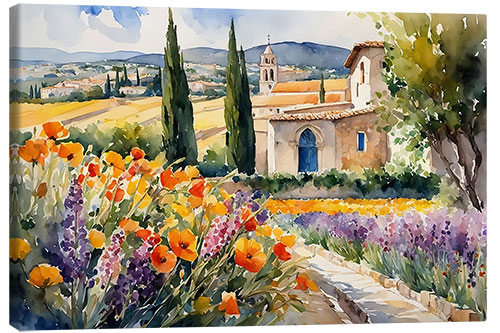 Leinwandbild Landschaft in der Provence