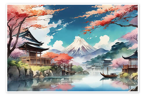 Poster Japanese Landscape