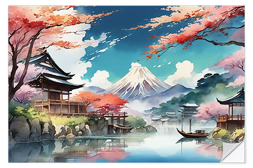 Adesivo murale Japanese Landscape