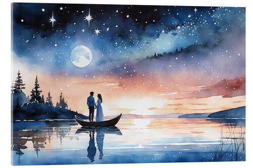 Acrylglasbild Romantic Night