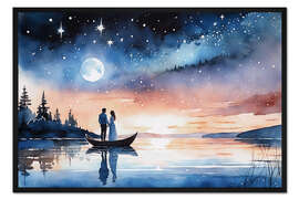 Gerahmter Kunstdruck Romantic Night