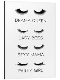 Magnettafel Wimperntypen