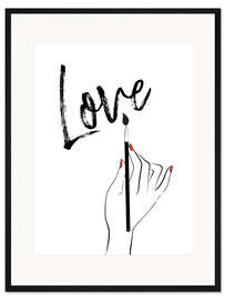 Gerahmter Kunstdruck Love Note