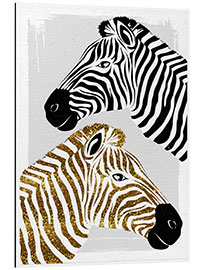 Tableau en aluminium Pretty Zebras