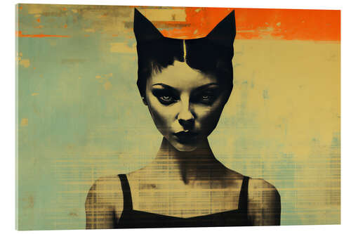Acrylic print Cat Woman