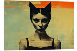 Stampa su plexi-alluminio Cat Woman