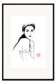 Gerahmter Kunstdruck Monica Bellucci II