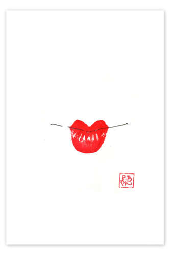 Poster Geisha Lips