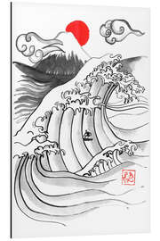 Magnettafel Hokusai Surfer