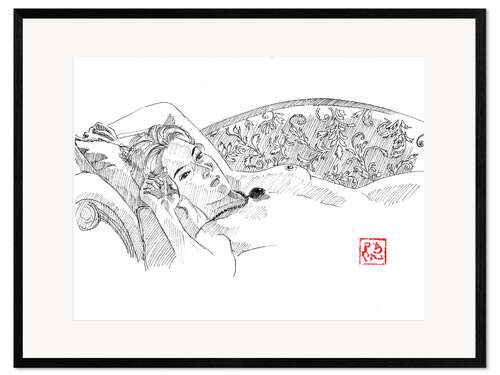 Gerahmter Kunstdruck Rose