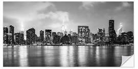 Wandsticker New York City Skyline und Hudson Bay