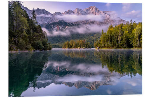 Gallery Print Eibsee im Herbst mit Zugspitzblick