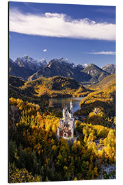 Quadro em alumínio Neuschwanstein Castle in Autumn