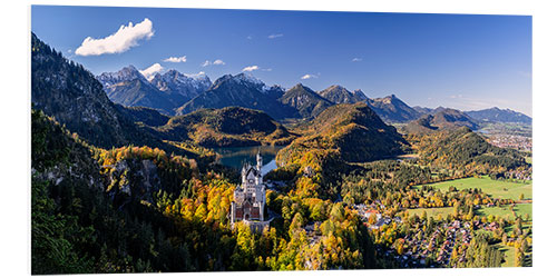 Foam board print Autumn in the Allgäu