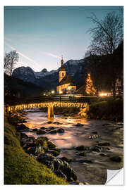 Selvklebende plakat St. Sebastian Ramsau